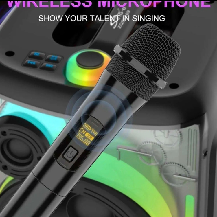اسپیکر پارتی باکس بلوتوثی sing_e مدل ZQS_6169 با نور RGB و میکروفون وایرلس(ارسال رایگان