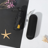 چتر مینی کپسولی جیبی وارداتی مدل تاشو ۵ لایه ضد اشعه UV (محافظ آفتاب و باران) ارسال رایگان