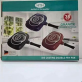 تابه دو طرفه گرانیتی HTH مدل Double Fry Pan سایز ۳۶ سانتیمتر ( ارسال رایگان)