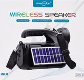اسپیکر بلوتوثی خورشیدی و چراغقوه گریتنایس مدل Greatnice GTS-2068