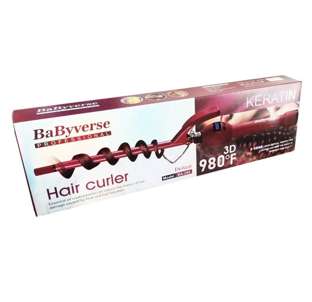 فر کننده مو چرخشی / فنری بی بی ورس اصلی مدل Babyverse BA-294 Deluxe ( ارسال رایگان)