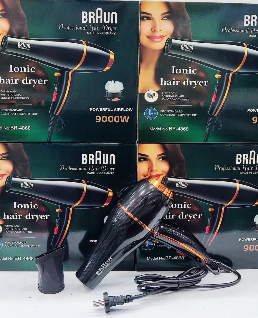 سشوار حرفه‌ای براون موتور سنگین مدل BR-4868 – تکنولوژی Ionic ( ارسال رایگان)